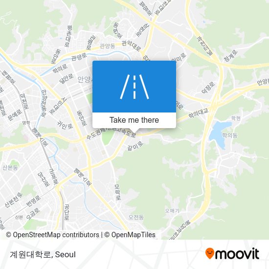 계원대학로 map