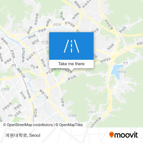 계원대학로 map