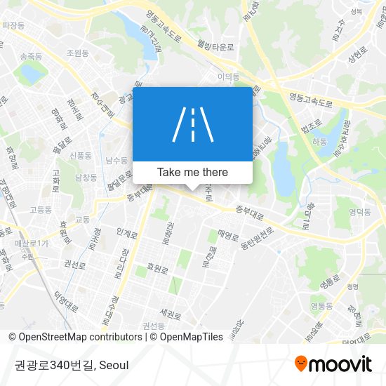 권광로340번길 map