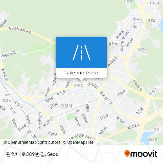 관악대로389번길 map