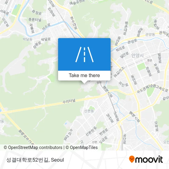 성결대학로52번길 map