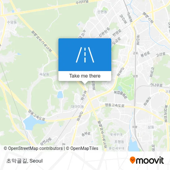 초막골길 map