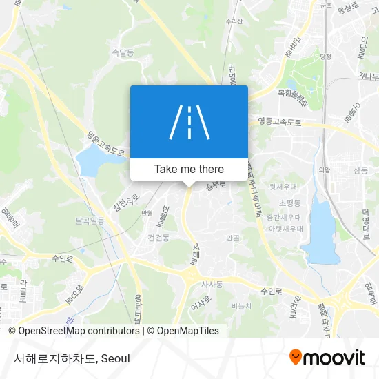 서해로지하차도 map