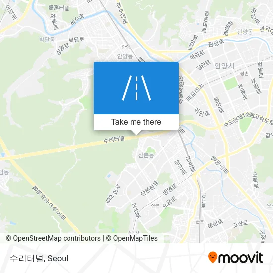 수리터널 map