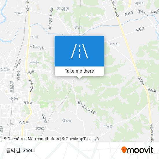 동막길 map