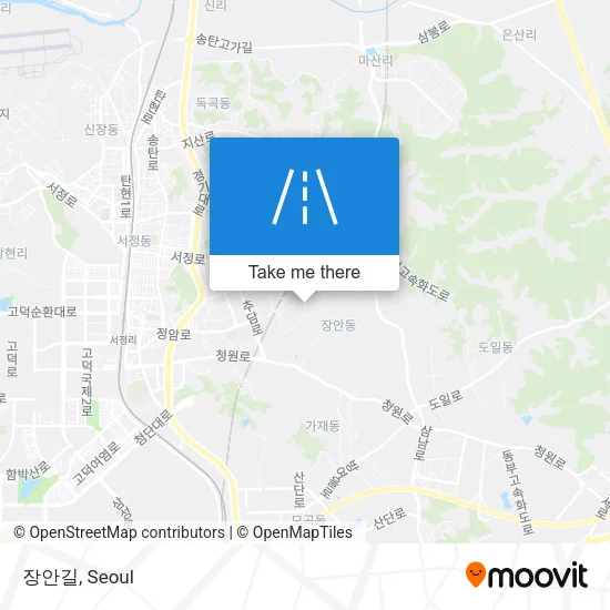 장안길 map