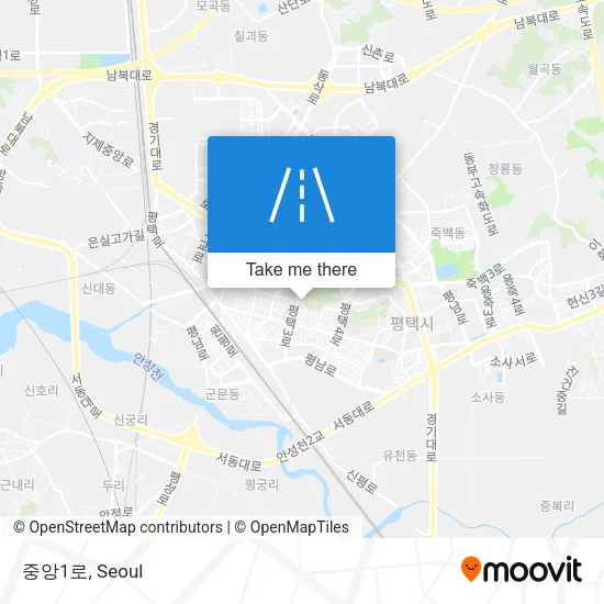 중앙1로 map