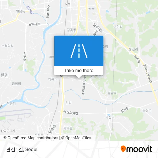 견산1길 map