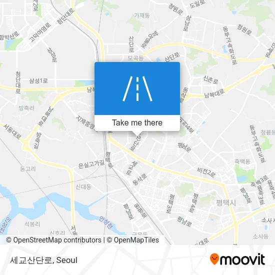 세교산단로 map
