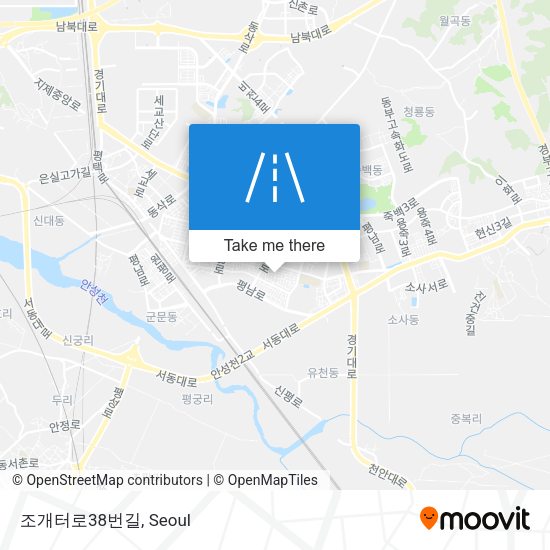 조개터로38번길 map
