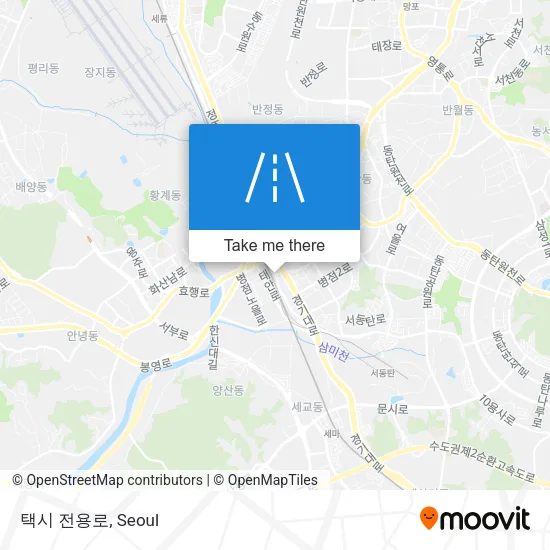택시 전용로 map