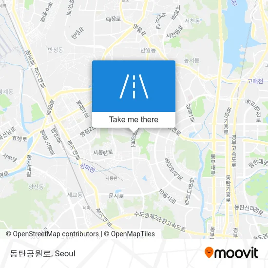 동탄공원로 map