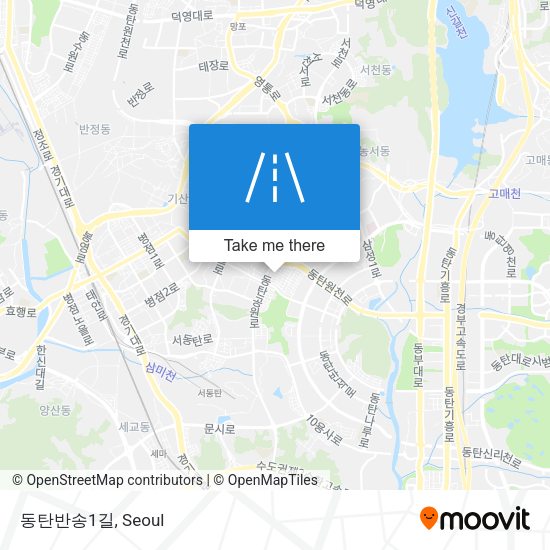 동탄반송1길 map