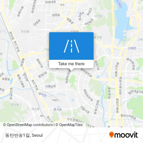 동탄반송1길 map