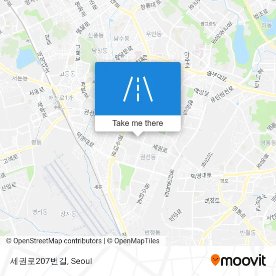 세권로207번길 map