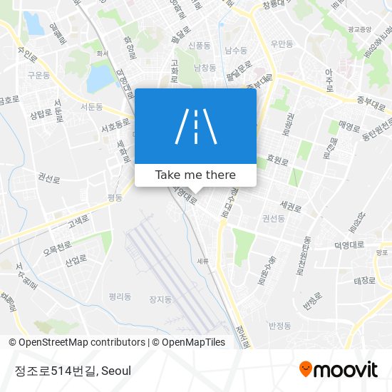 정조로514번길 map