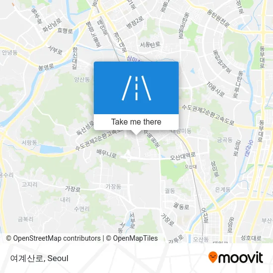 여계산로 map