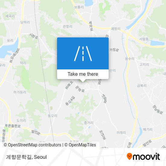 계향문학길 map