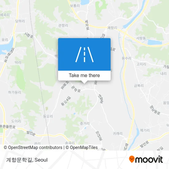 계향문학길 map
