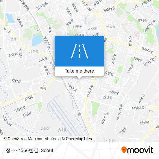 정조로566번길 map