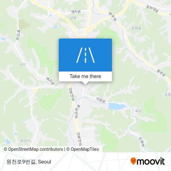 원천로9번길 map