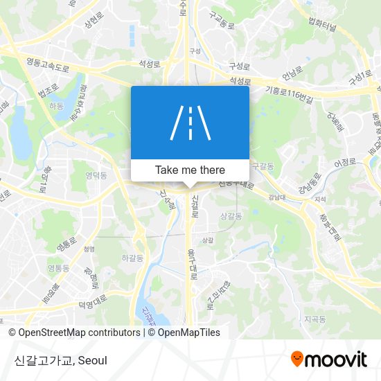 신갈고가교 map