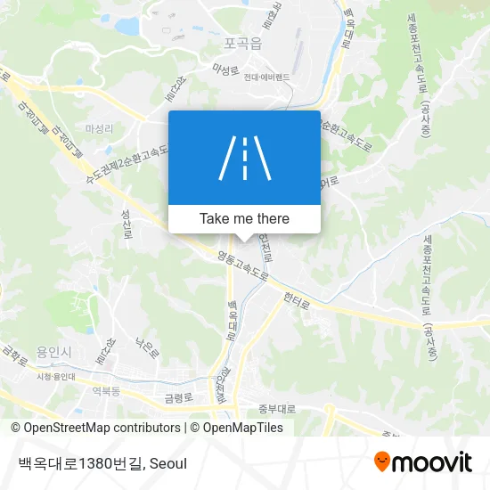 백옥대로1380번길 map