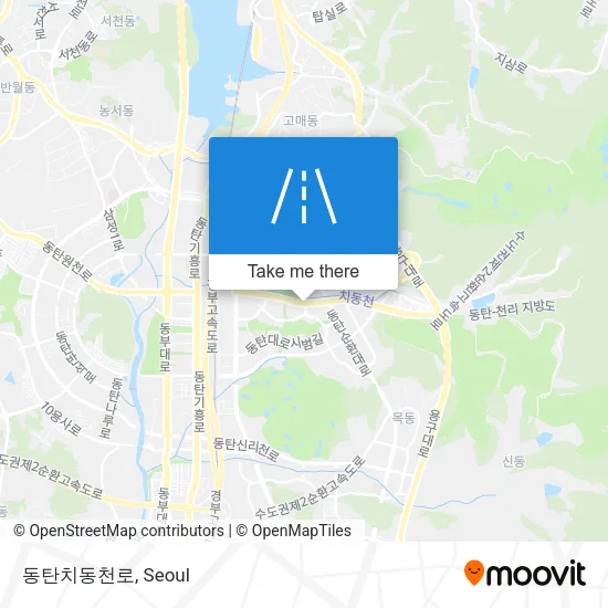 동탄치동천로 map