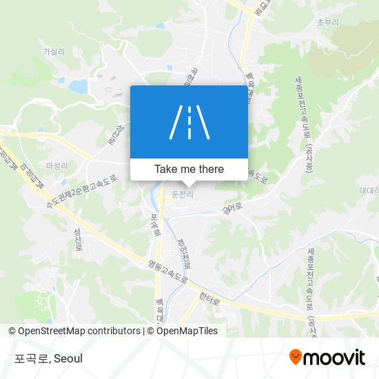 포곡로 map