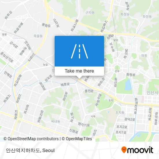 안산역지하차도 map