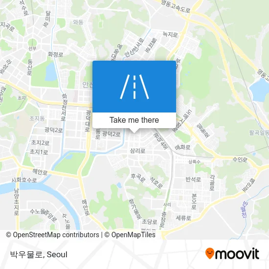 박우물로 map