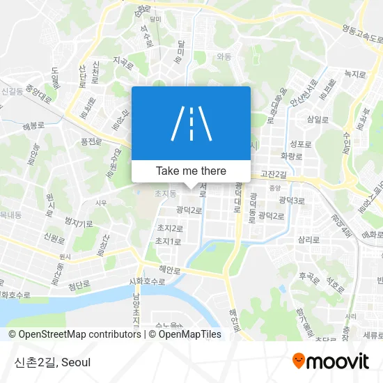 신촌2길 map