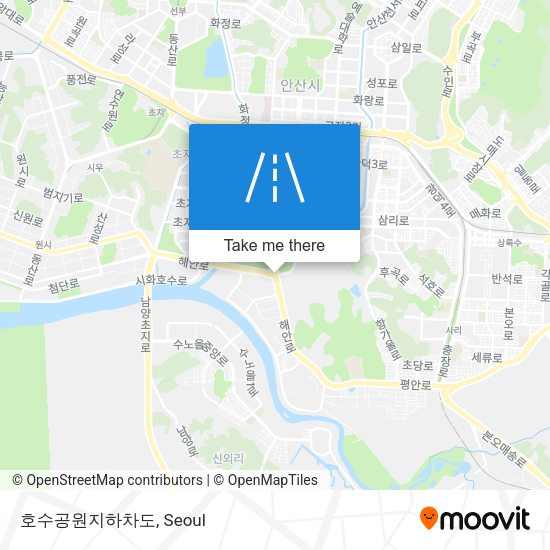 호수공원지하차도 map