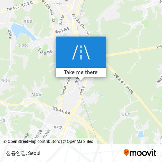 청룡안길 map