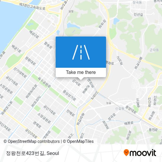 정왕천로423번길 map