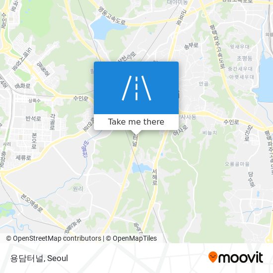 용담터널 map