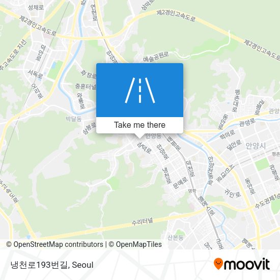 냉천로193번길 map