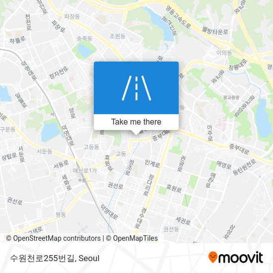 수원천로255번길 map