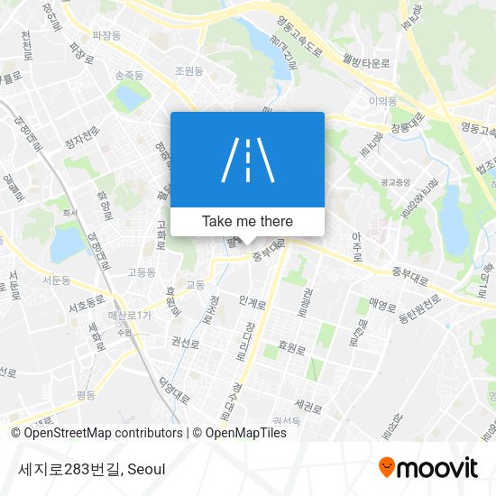세지로283번길 map