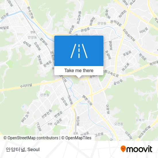 안양터널 map