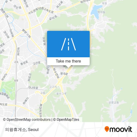 의왕휴게소 map