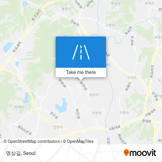 명삼길 map