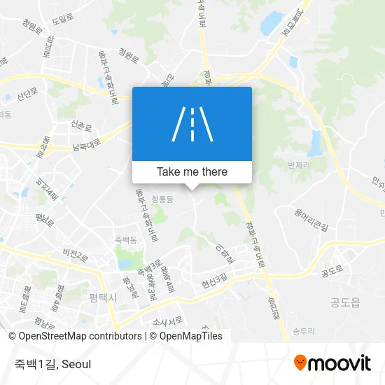죽백1길 map