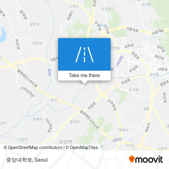 중앙대학로 map