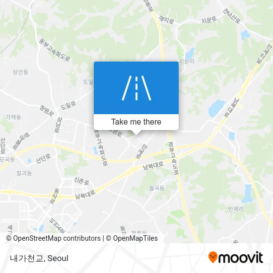 내가천교 map