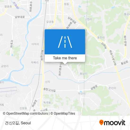 견산2길 map