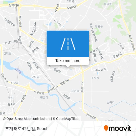 조개터로42번길 map