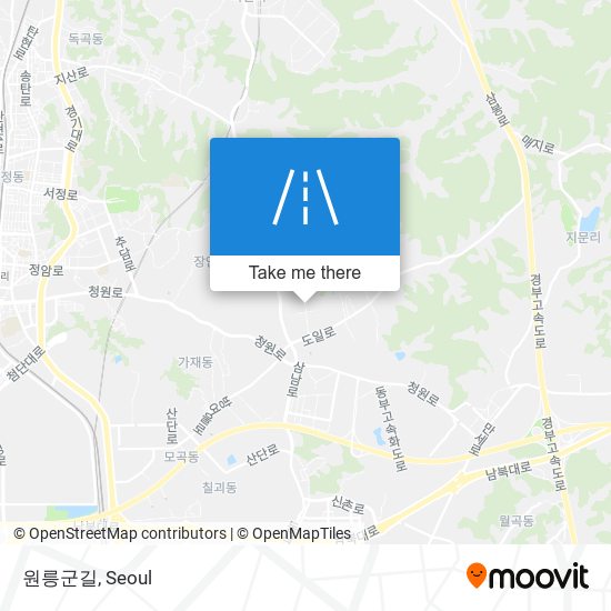 원릉군길 map