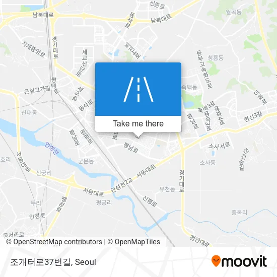 조개터로37번길 map