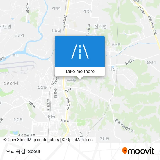 오리곡길 map